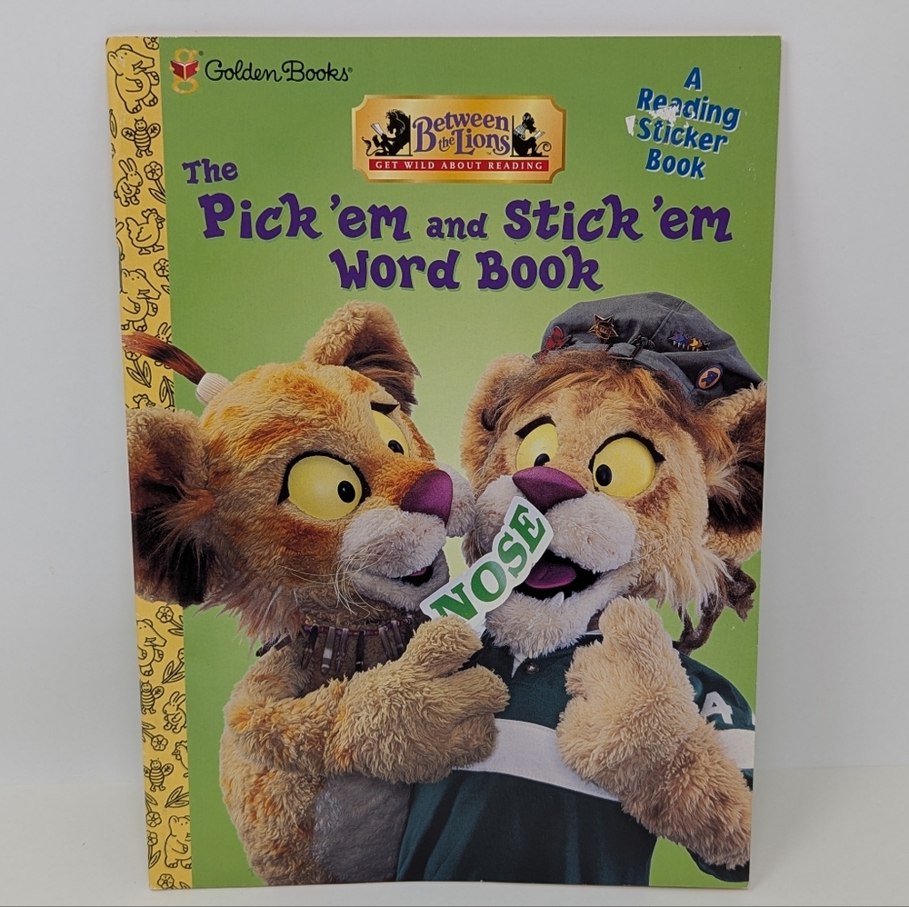 Between the Lions Word Book Coloring Vintage Golden Books